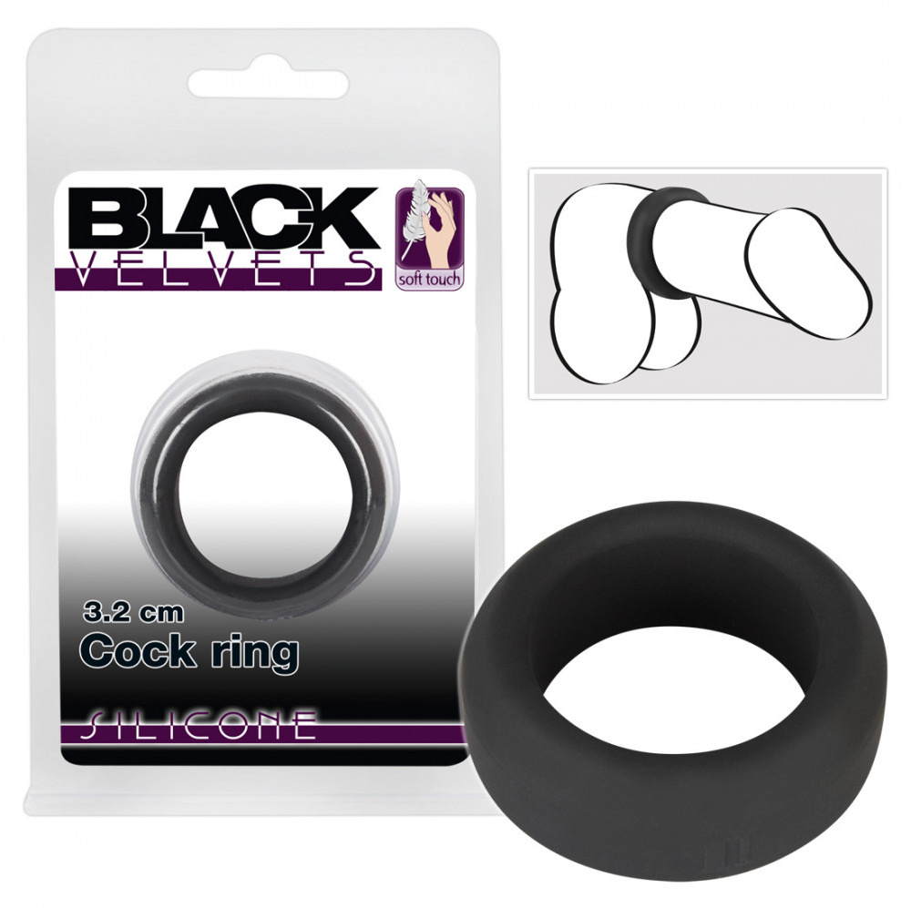 Black Velvet - vastagfalú péniszgyűrű (3