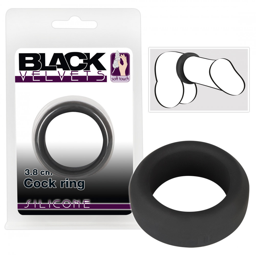 Black Velvet - vastagfalú péniszgyűrű (3