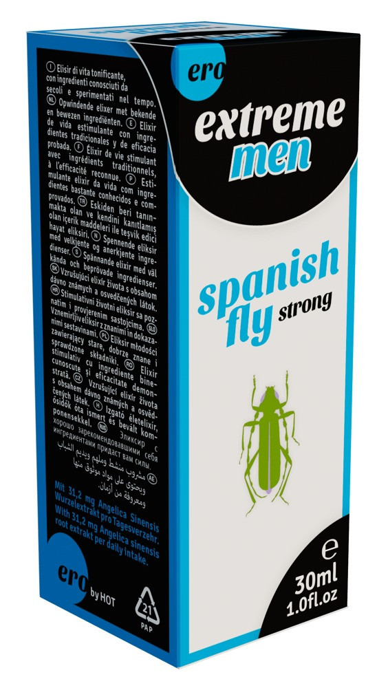 HOT Spanish fly Extreme - étrendkiegészítő csepp férfiaknak (30ml)