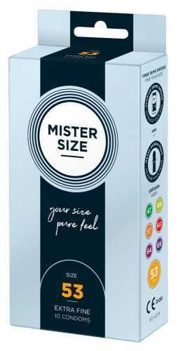 Mister Size vékony óvszer - 53mm (10db)